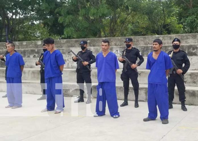 Delincuentes detenidos en Nueva Segovia