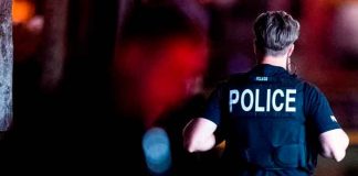 Policía de Las Vegas en la escena del crimen