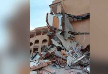 Edificio de tres plantas se derrumba en España