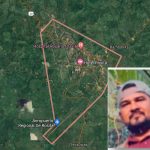 Imagen sateliltal de Rosita, junto a una foto del supuesto femicida