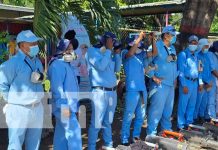 Fumigación llega al barrio Camilo Chamorro, Distrito VI de Managua Fumigación en un barrio de Managua