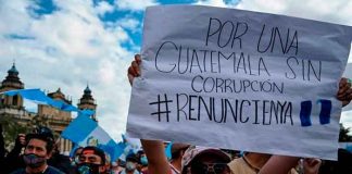 Continúan las protestas en Guatemala en contra de Giammattei