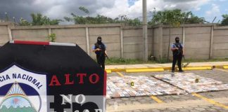 Conferencia policial sobre incautación de cocaína en Diriamba