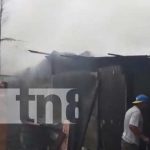 Vivienda fue reducida a cenizas luego de voraz incendio en Jinotega Vivienda donde se registró un voraz incendio en Jinotega