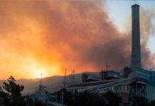 Evacuan una central térmica por incendios en Turquía