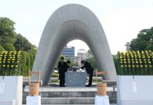 Conmemoran 76 años de la bomba de Hiroshima en Japón