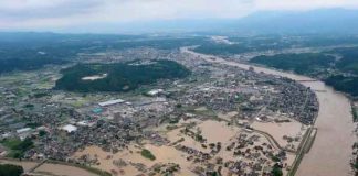 Japón llama a evacuar a decenas de miles por fuertes lluvias / FOTO / Twitter