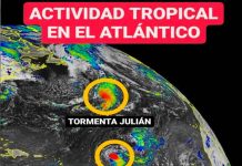 Se forma la tormenta tropical Julián en el Atlántico central