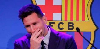 Entre lágrimas Messi se despide del FC Barcelona
