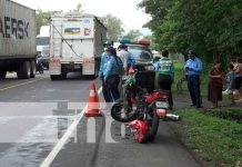 Una mala maniobra le cuesta la vida a una mujer en León Accidente de tránsito en León