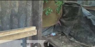 Letrina donde cayó un niño en un barrio de Ocotal
