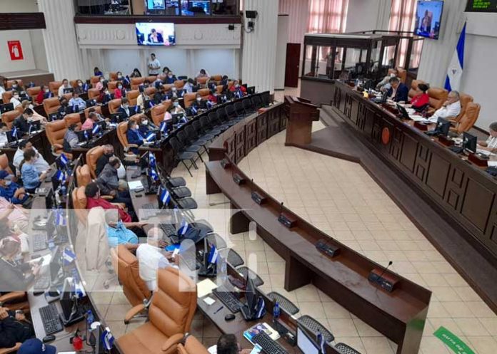 Asamblea Nacional de Nicaragua en sesión parlamentaria