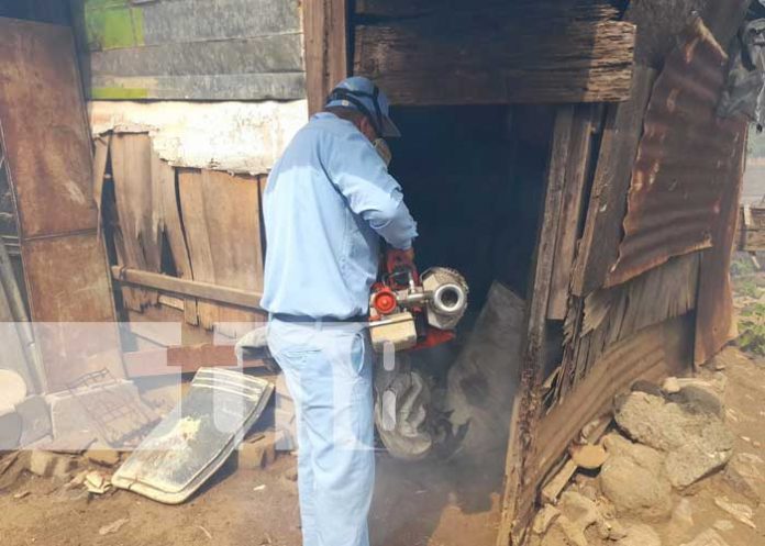 managua-fumiga-01 Trabajo de brigadistas de salud con la fumigación en barrios de Managua