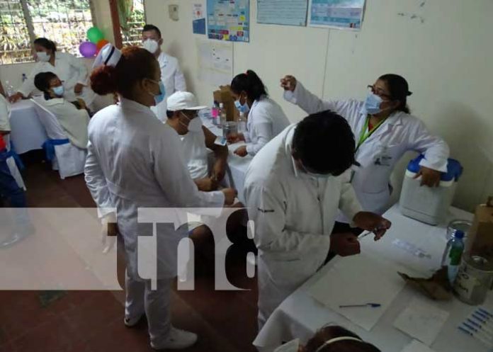 Proceso de vacunación contra el COVID-19 en Masaya