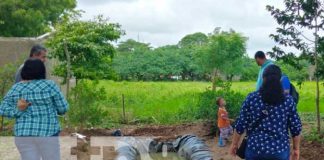 Recorrido del MEFCCA con familias protagonistas de proyectos en Nandaime