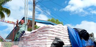 tercera entrega de la merienda escolar; fue recibida por la delegación municipal del MINED de Boaco