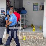 Martes negro en Matagalpa por mortal balacera durante un asalto Escena del asalto que dejó a una persona fallecida en Matagalpa