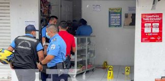 Escena del asalto que dejó a una persona fallecida en Matagalpa