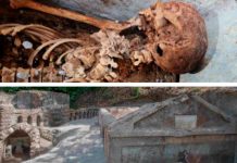 Encuentran una tumba con un cuerpo momificado en Pompeya Tumba con un cuerpo momificado en Pompeya
