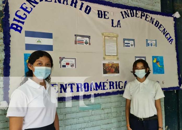 Murales en honor a fiestas patrias presentes en colegios de Managua