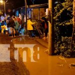 Casas y árboles colapsados por lluvias y vientos en Nagarote