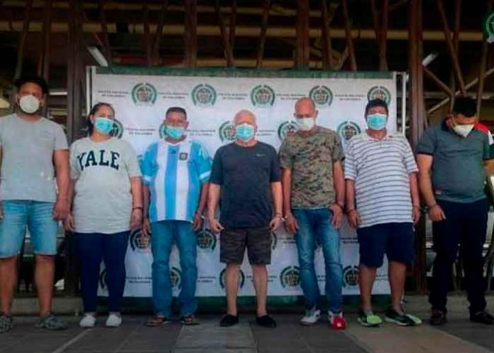 Policía presenta a los integrantes de la red de narcotraficantes 