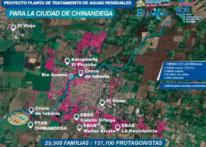 Enacal inicia obras de saneamiento en Chinandega