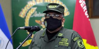 Conferencia de prensa de las acciones del Primer Comando Militar del Ejército de Nicaragua