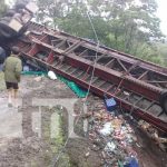 Salva su vida al tirarse de rastra en la cuesta de Wale, Jinotega Rastra que sufrió un accidente de tránsito en Jinotega