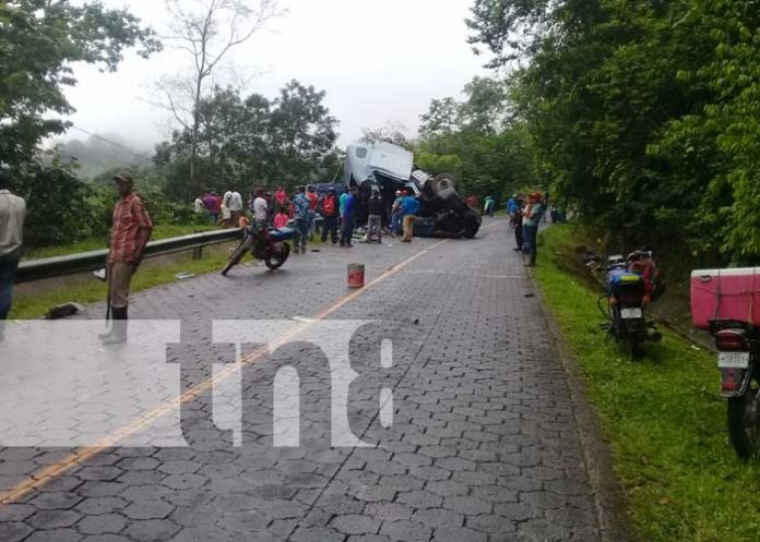 rastra-jinotega002 Rastra que sufrió un accidente de tránsito en Jinotega