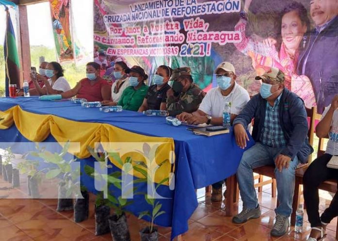 Lanzamiento de campaña de reforestación en Waspam, Caribe Norte