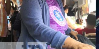 Señora señalado por cometer robo en un bus de Managua