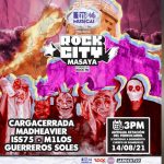 Póster oficial del evento Rock City Masaya