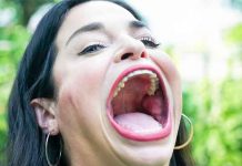 Mujer con la boca más grande del mundo recibe Récord Guinness Mujer con la boca más grande del mundo recibe récord Guinness