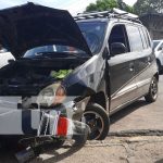 El accidente provocó pérdidas materiales