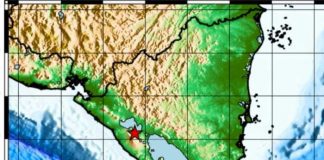 Imagen de un sismo ocurrido en Managua, Nicaragua