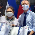 Acto de entrega de desembolso por parte de Taiwán para la educación en Nicaragua