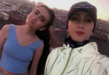 Kubra Dogan y su prima antes de grabar su video de TikTok