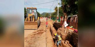 Obras de de saneamiento en Tola, Rivas