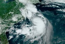 Tormenta tropical Henri colapsa una carretera en Connecticut Foto satelital de la Tormenta tropical Henri
