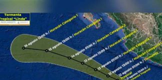 Se formó la tormenta tropical "Linda" en el Pacífico mexicano
