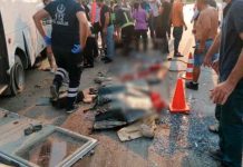Vuelco de autobús en Turquía deja tres muerto y cinco heridos