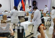Nuevo grupo de personas de 45 años a más fue vacunada contra el COVID-19 Jornada de vacunación contra el COVID-19 en Managua