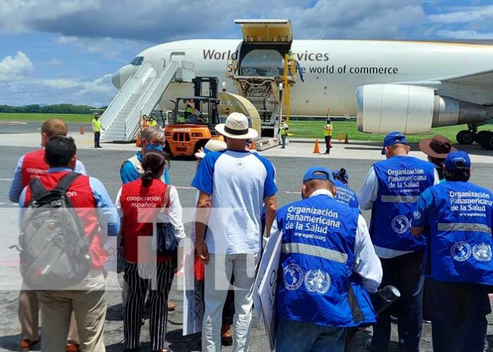 Llegada a Nicaragua de un nuevo lote de vacunas AstraZeneca