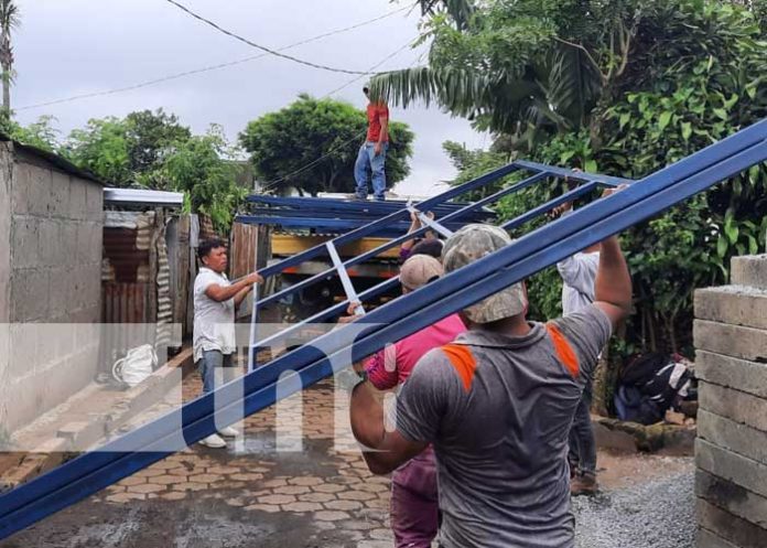 Materiales para nuevas viviendas dignas en San Marcos, Carazo