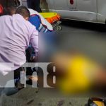 Se tira la roja y termina con graves lesiones en la Pista Suburbana nicaragua, managua, accidente,