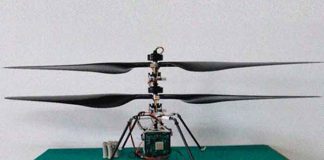 China presenta un helicóptero robótico para futuras misiones en Marte