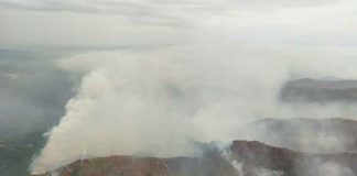 La lluvia ayuda a combatir el gran incendio que azota Andalucía