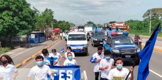 La Antorcha Centroamericana de la Libertad ingresa a Managua