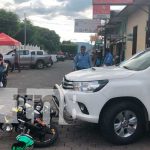 Motociclista resulta lesionado tras ser impactado por un vehículo nicaragua, accidente de transito, juigalpa,
